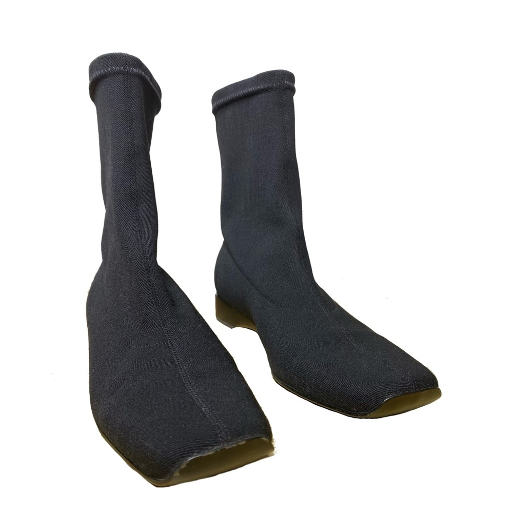 Ralph Lauren Stretch Sock Ankle Boot Square Toe